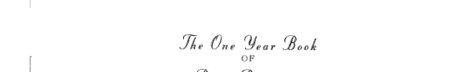 The One Year of Bible Readings