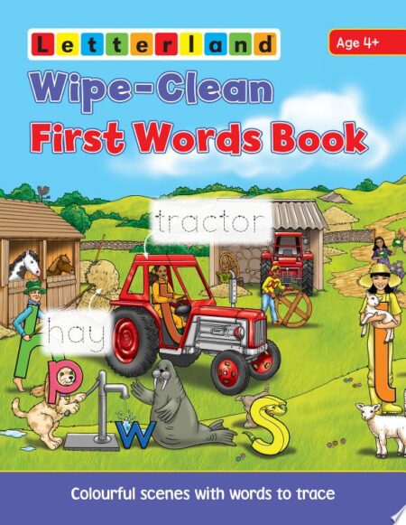Wipe-clean First Words Book: Wipe-clean Scenes with Words to Trace