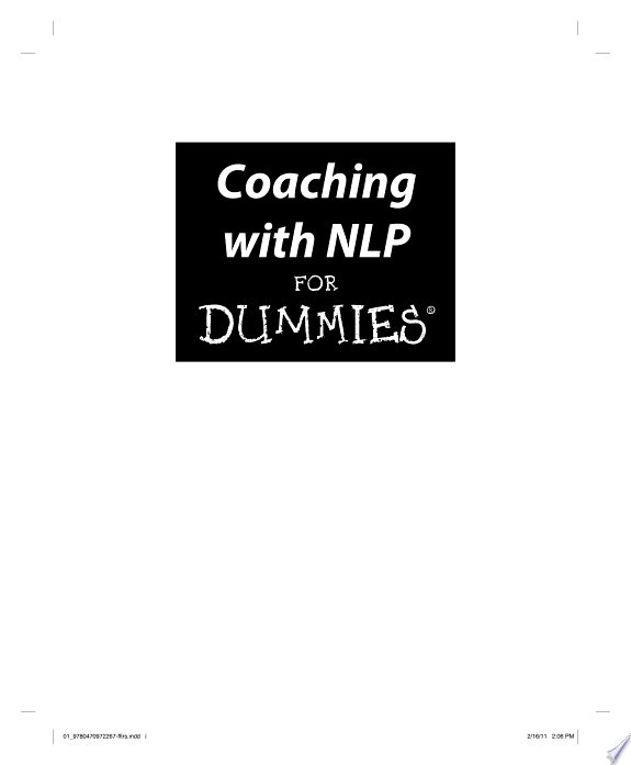 Coaching with Nlp for Dummies